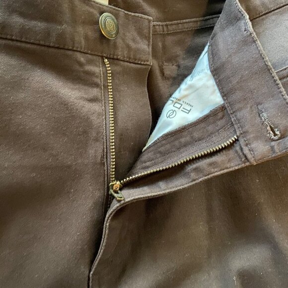 FDJ French Dressing Jeans‎ Olivia Flare Straight Brown Women Plus Size 16 Petite - Picture 5 of 10